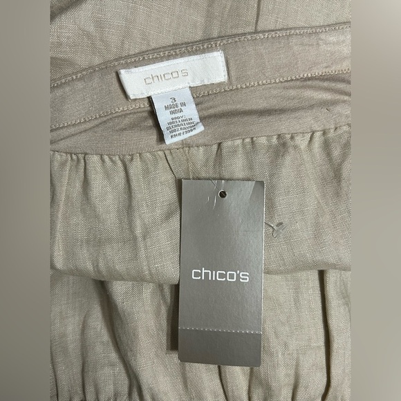 New! Chicos Linen Francesca Fringe Boho Maxi Skirt - Picture 5 of 10